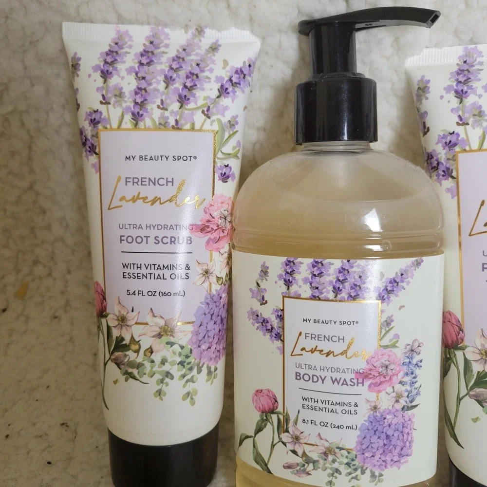 My Beauty Spot French Lavender 5pc Bath Body Set Unisex OS New Spa Gift Bundle